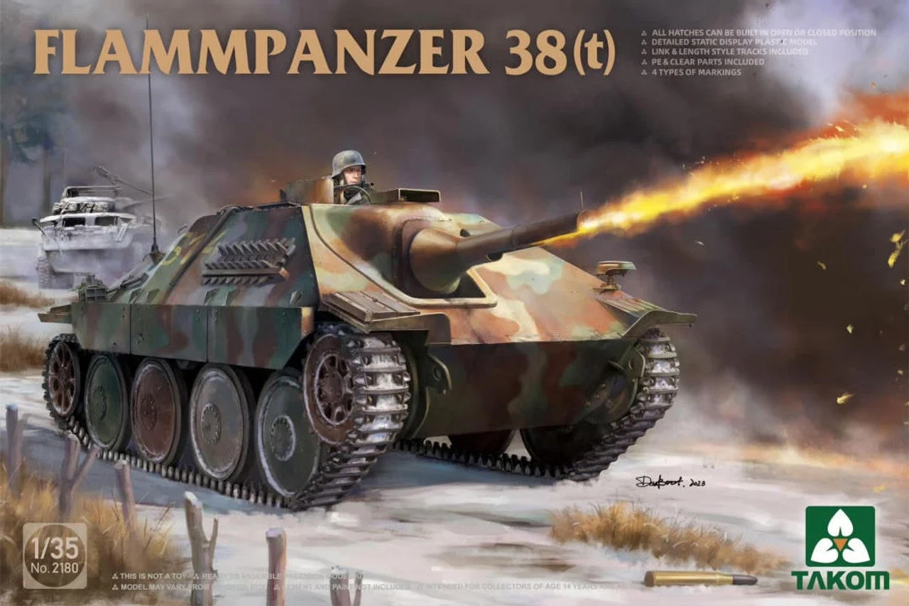 Takom 1/35 Takom Flammpanzer 38(t) Plastic Model Kit