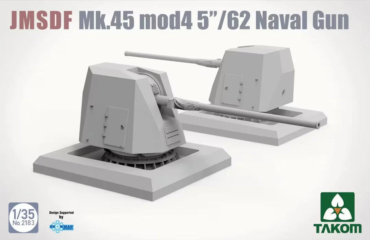 Takom 1/35 Takom Mk.45 mod 4 5"/62 JMSDF Naval Gun Plastic Model Kit