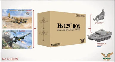 1/48 Takom Wings Henschel Hs129 BIG BOX Plastic Model Kit