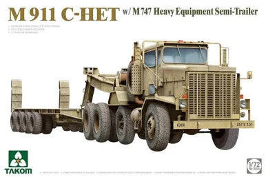 1/72 Takom M911 C-HET w/M747 Heavy Equipmemt Semi-Trailer Plastic Model Kit