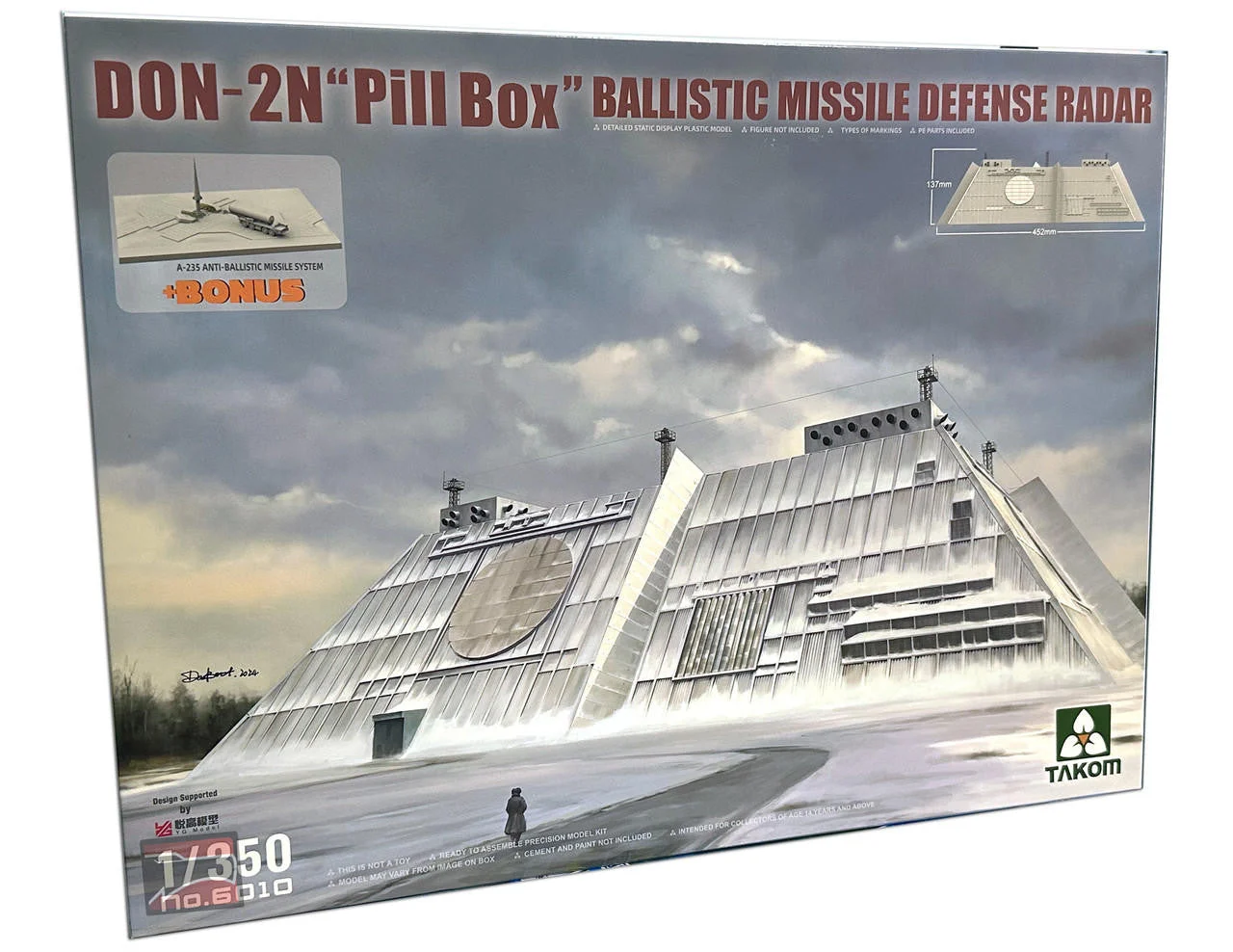 Takom 1/350 Takom DON-2N Pill Box Ballistic Missile Defense Radar Plastic Model Kit