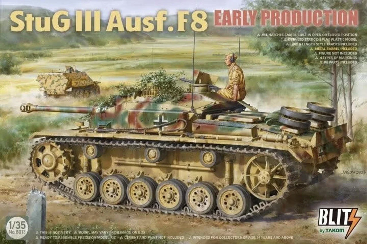 Takom 1/35 Takom StuG III Ausf. F8 Early Production Plastic Model Kit