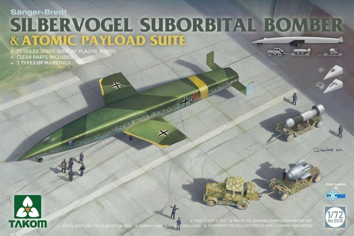 Takom 1/72 Takom Silbervogel Suborbital Bomber & Atomic Payload