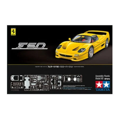 Tamiya 1/24 Ferrari F50 Sports Car (Molded in Yellow)