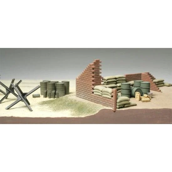 Tamiya 1/48 Brick Wall/Sand Bag/Barricade - 32508