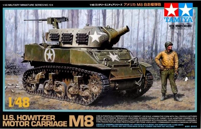 Tamiya 1/48 Howitzer Motor Carriage M8 - 32604