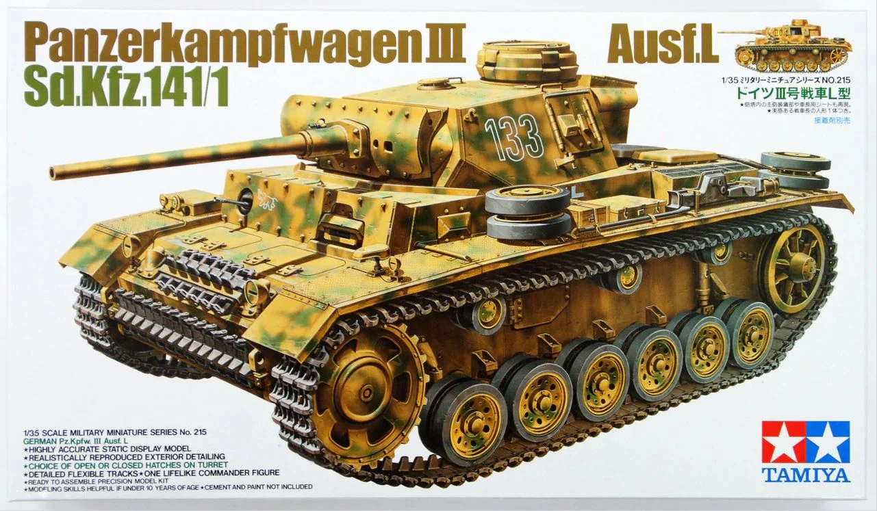 Tamiya 1/35 German Pz. Kpfw Iii Ausf. L - 35215