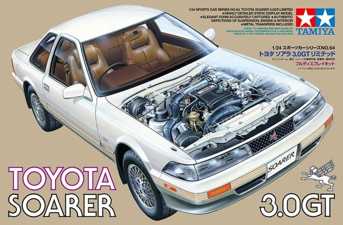 Tamiya 1/24 Toyota Soarer 3.0 Gt Kit - 24064