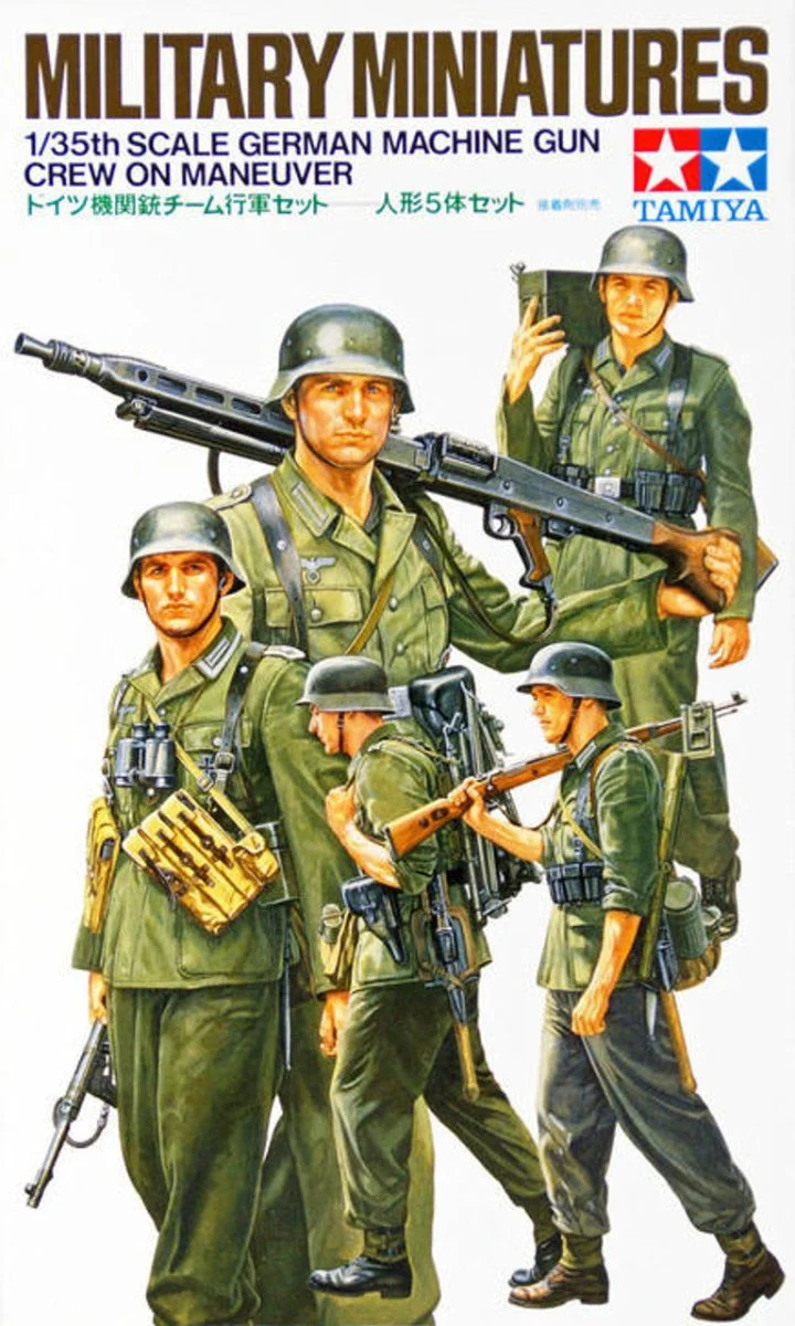 Tamiya 1/35 German Machine Gun Crew - 35184