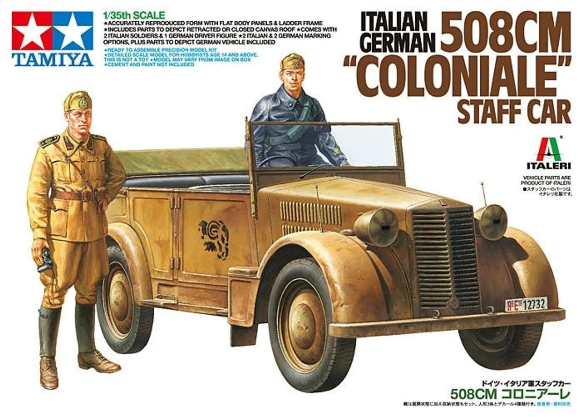 Tamiya 1/35 508Cm "Coloniale" Staff Car - 37014