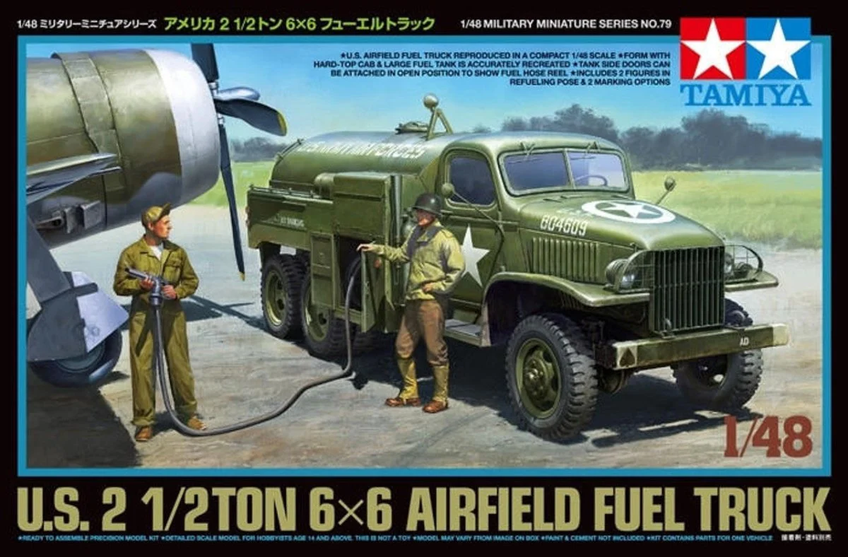 Tamiya 1/48 Us Airfield Fuel Truck - 32579