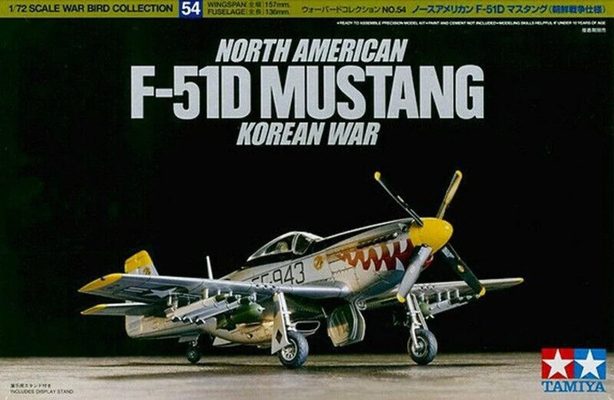 Tamiya 1/72 F51 Mustang Fighter Korean War