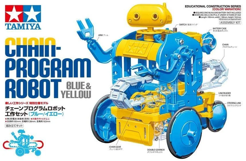 Tamiya Chain-Program Robot - Blue And Yellow 69931