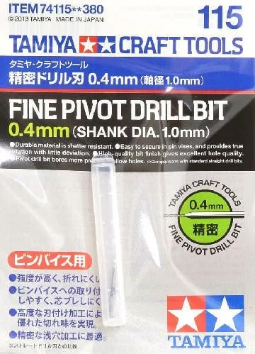Tamiya Fine Pivot Drill Bit 0.4Mm - 74115