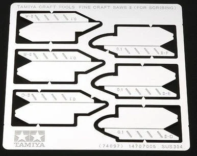 Tamiya Fine Scribing Saw Blades Straight & Round (3) (for knife #74098)
