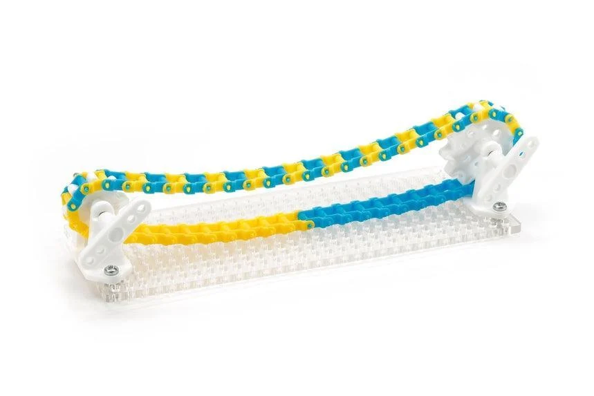 Tamiya Ladder-Chain & Sprocket Set - Blue/Yellow/White 69925