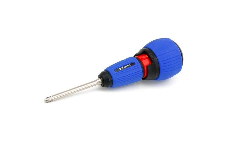 Tamiya Ratcheting Screwdriver Pro w/(+) Bit/L - 74152