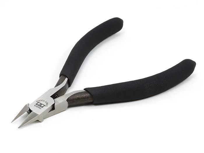 Tamiya Sharp Pointed Side Cutter For Plastic (Slim Jaw) 74123