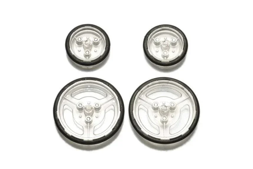 Tamiya Slim Tire Set - 36mm, 55mm Dia/Clear Wheels 69915