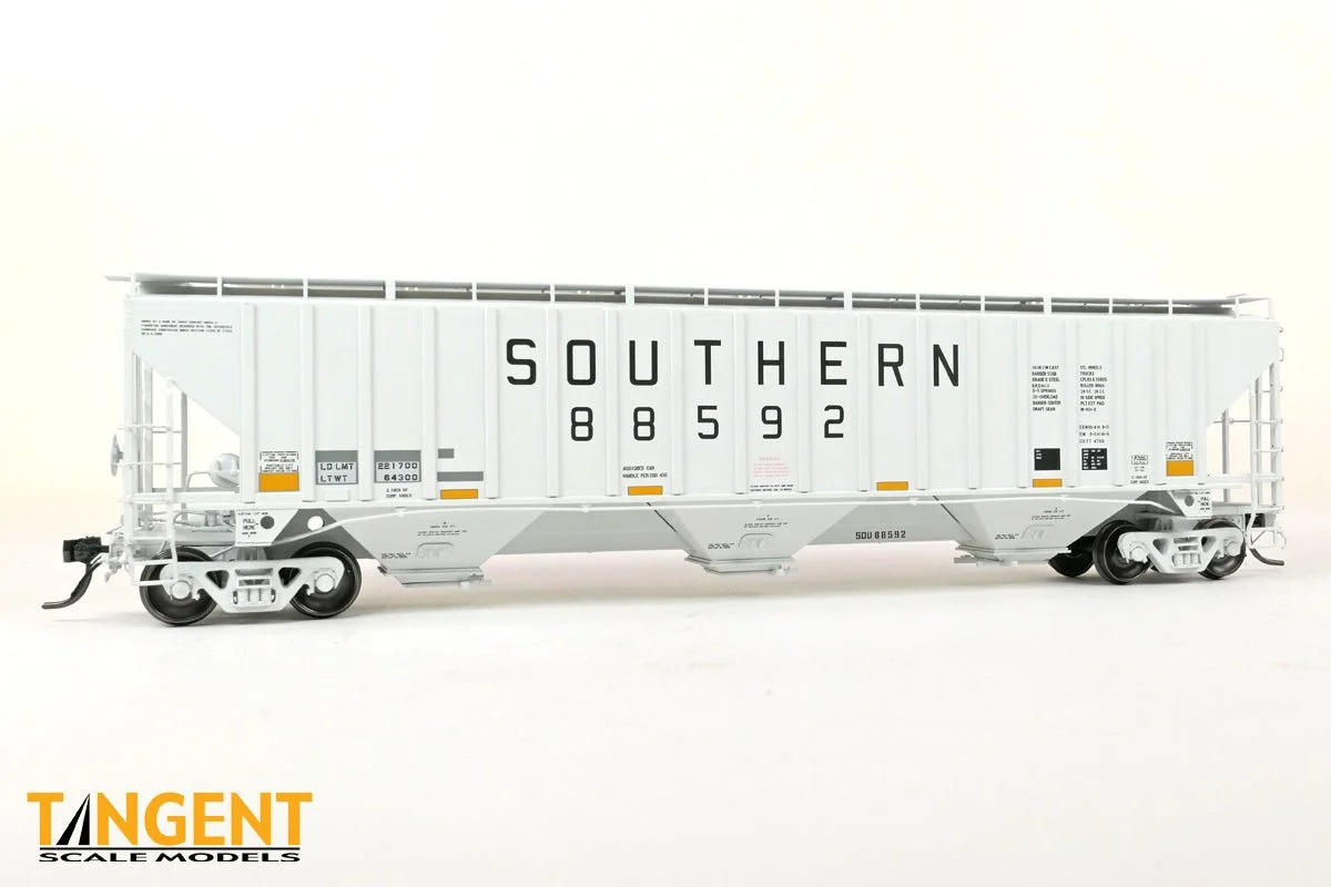 Tangent HO #88620 Southern (SOU) â€œDelivery 1981â€ with Conspicuity 2005+ PS4750 Covered Hopper - Tangent Scale Models