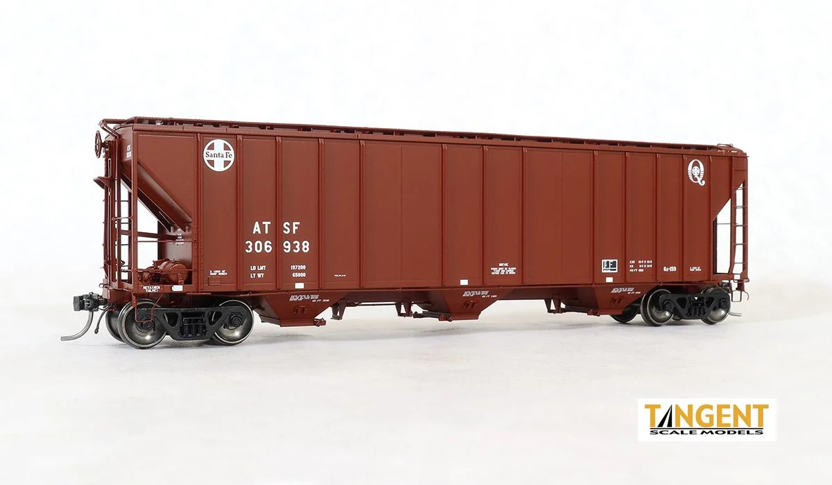 Tangent HO ATSF “Quality Repaint 1991” GATC 4500 Covered Hopper #306938 - Tangent Scale Models