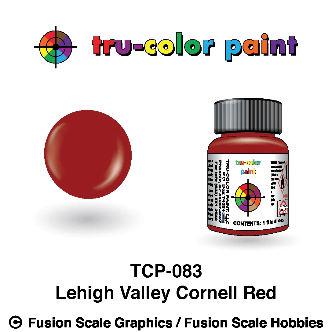 Tru Color Paint Lehigh Valley Cornell Red 1oz - 083