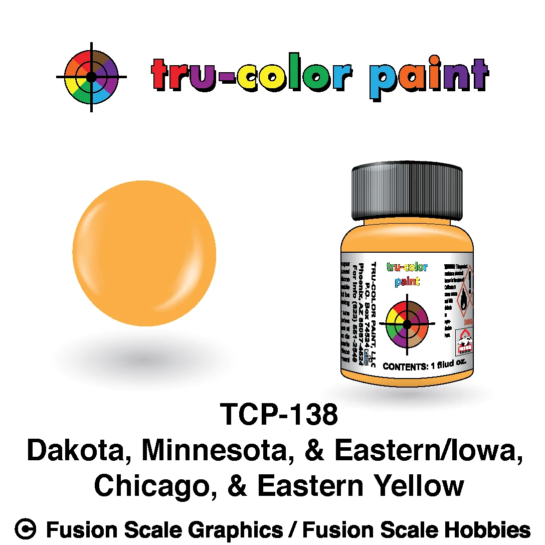 Tru Color Paint Dakota, Minnesota, & Eastern/Iowa, Chicago, & Eastern Yellow 1oz - 138