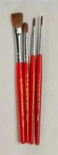 Sables Rounds & Flats 4pcs - Atlas Brush Co.
