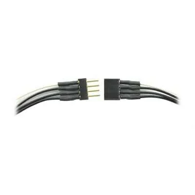 Train Control Systems 1492 - 4-Pin Mini Connector (Black and White)