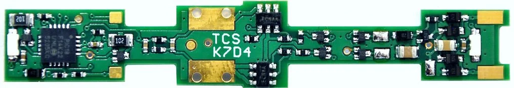 Train Control Systems K7D4 Decoder 46 Function (Board Replacement) | 1673