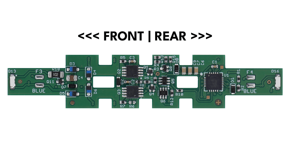 Train Control Systems K8D6-A Decoder 6 Function (Board Replacement) | 1940