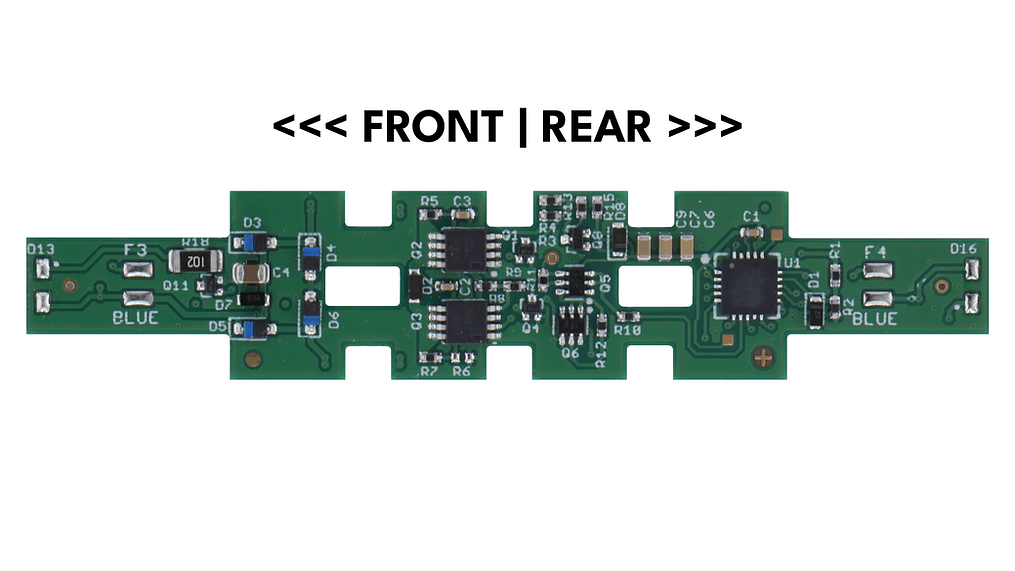 Train Control Systems K8D6-B Decoder 6 Function (Board Replacement) | 1941