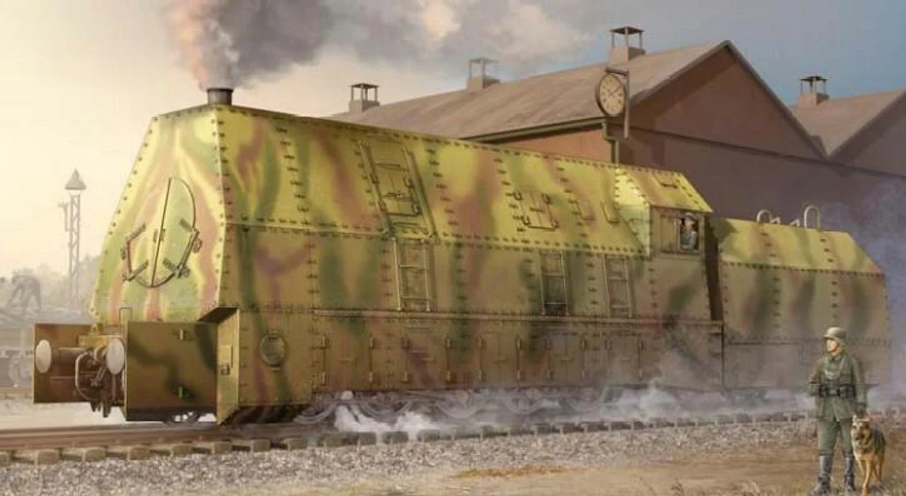 Trumpeter 1/35 Trumpeter German BR57 Armored Steam Locomotive