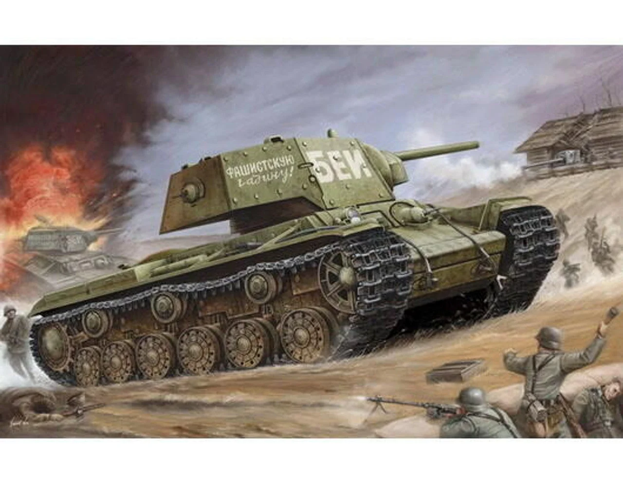 Trumpeter 1/35 Trumpeter Soviet KV1's Ehkranami Tank
