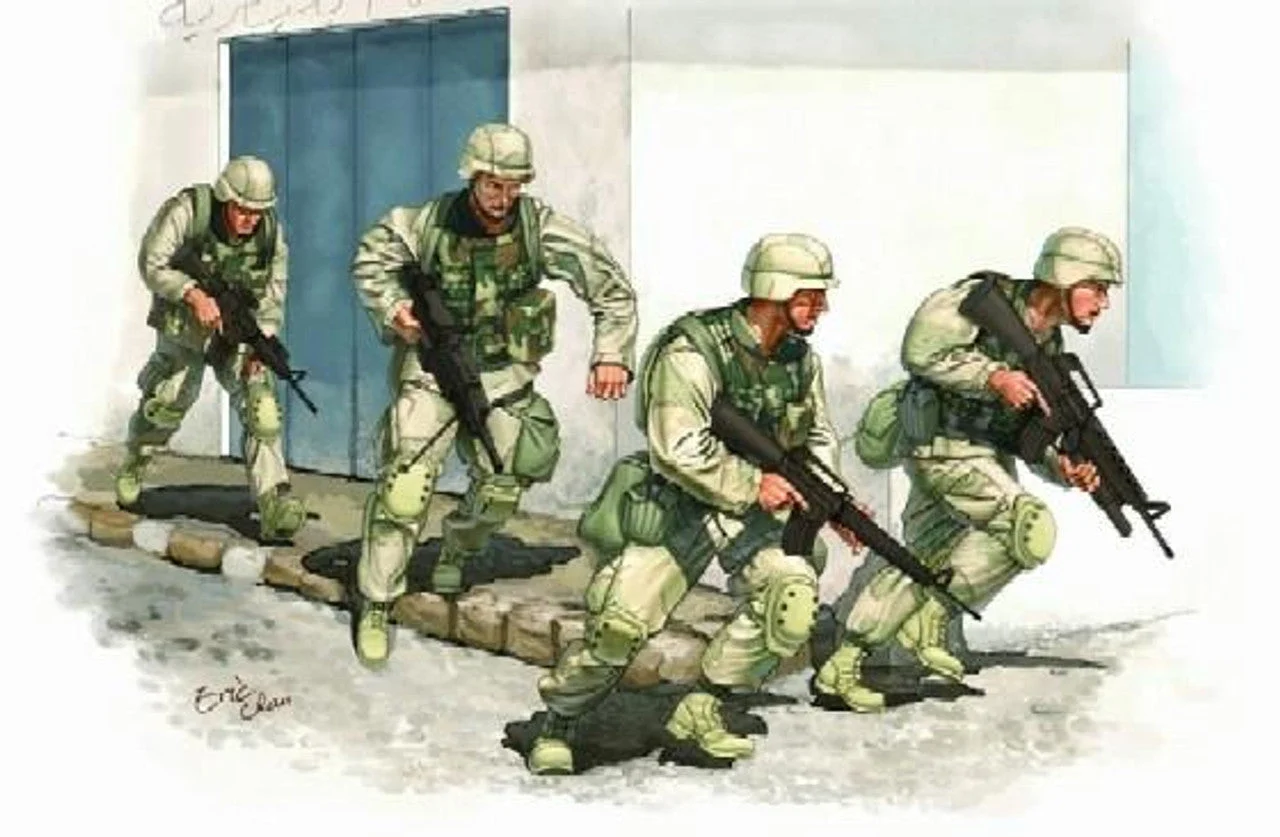 Trumpeter 1/35 Trumpeter US Army in Iraq 2005 Figure Set (4)
