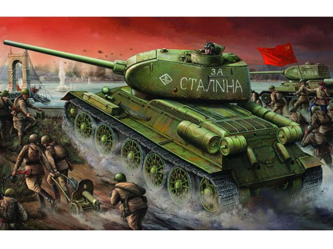 Trumpeter 1/16 Trumpeter Russian T34/85 Mod 1944 Factory Nr.174 Early Tank