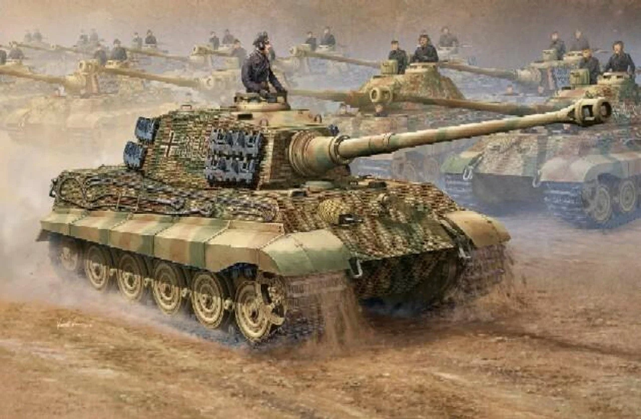 Trumpeter 1/16 Trumpeter German King Tiger Henschel & Porsche Turrets Tank (2 in 1)