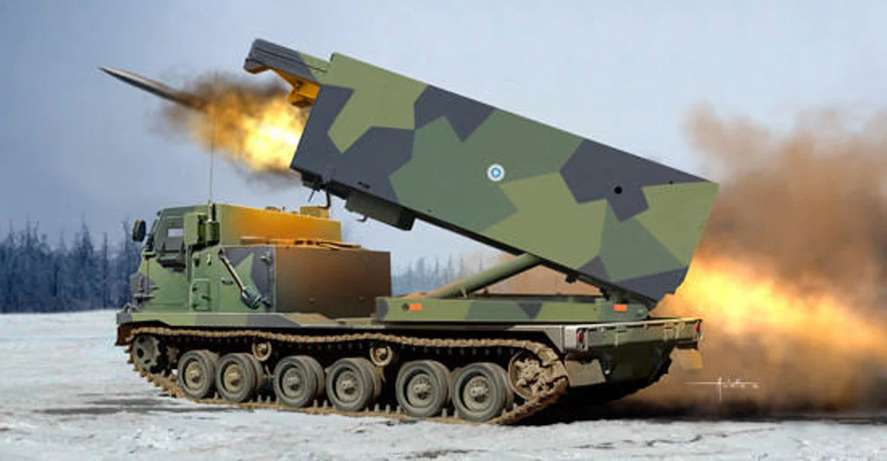 Trumpeter 1/35 Trumpeter M270/A1 Multiple Launch Rocket System - Finland/Netherlands