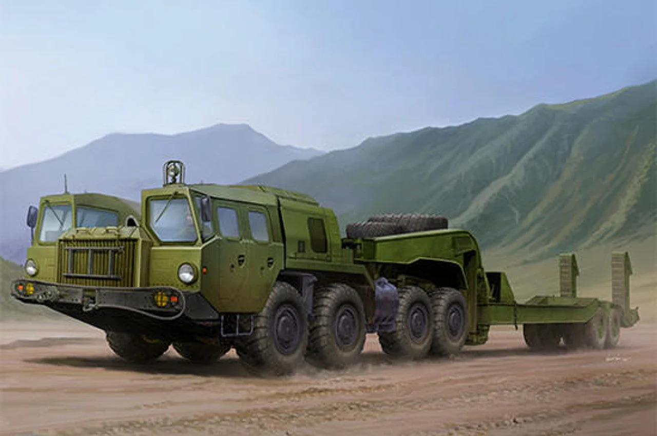 Trumpeter 1/35 Trumpeter Russian MAZ7410 Tractor w/CHMZAP5247G Semi-Trailer