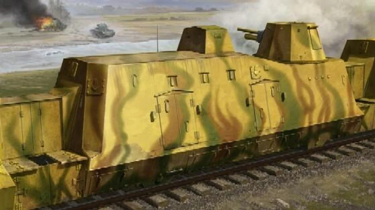 Trumpeter 1/35 Trumpeter WWII German Army Geschutzwagen Cannon Railcar
