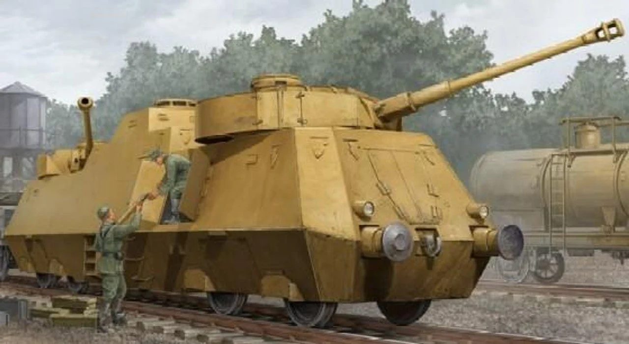 Trumpeter 1/35 Trumpeter WWII German Panzerjager-Triebwagen 51 Armored Tank Hunter Railcar