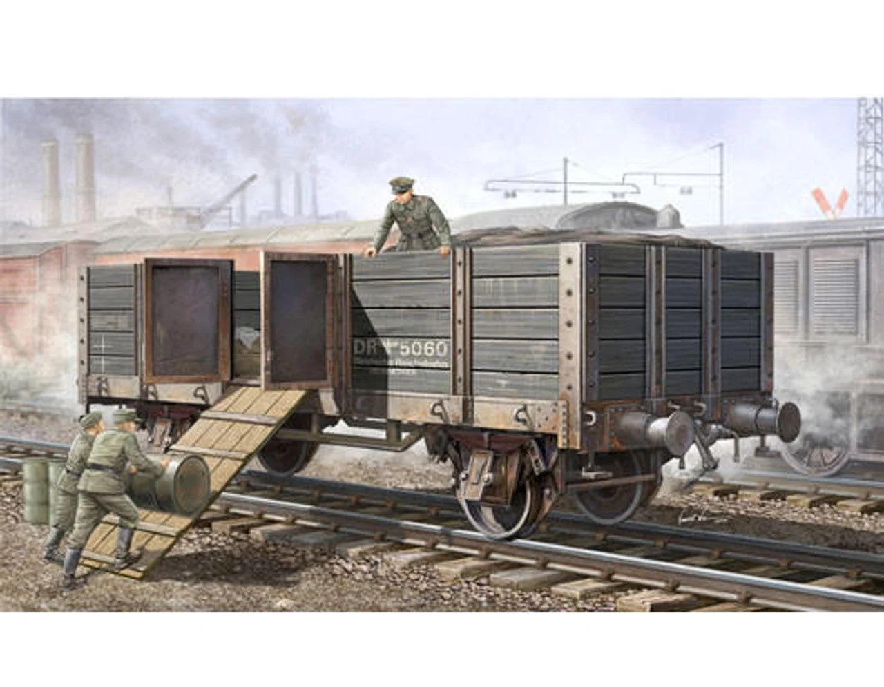 Trumpeter 1/35 Trumpeter WWII German Army Gondola Railcar (High Sides)