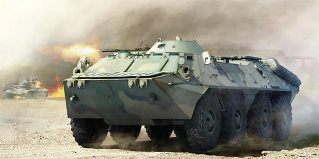Trumpeter 1/35 Trumpeter BTR-70 Late Version Russian Armored Personnel Carrier Vehicle Model Kit