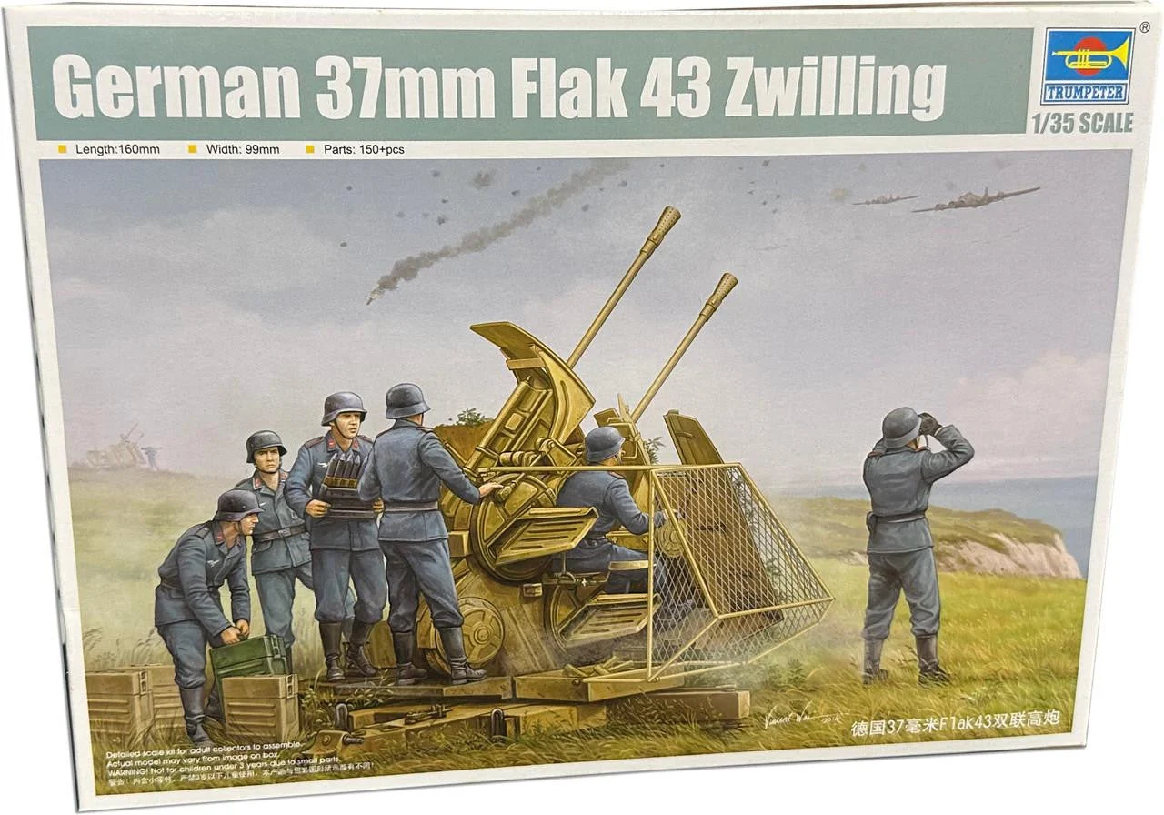 Trumpeter 1/35 Trumpeter German 37mm Flak 43 Zwilling Gun