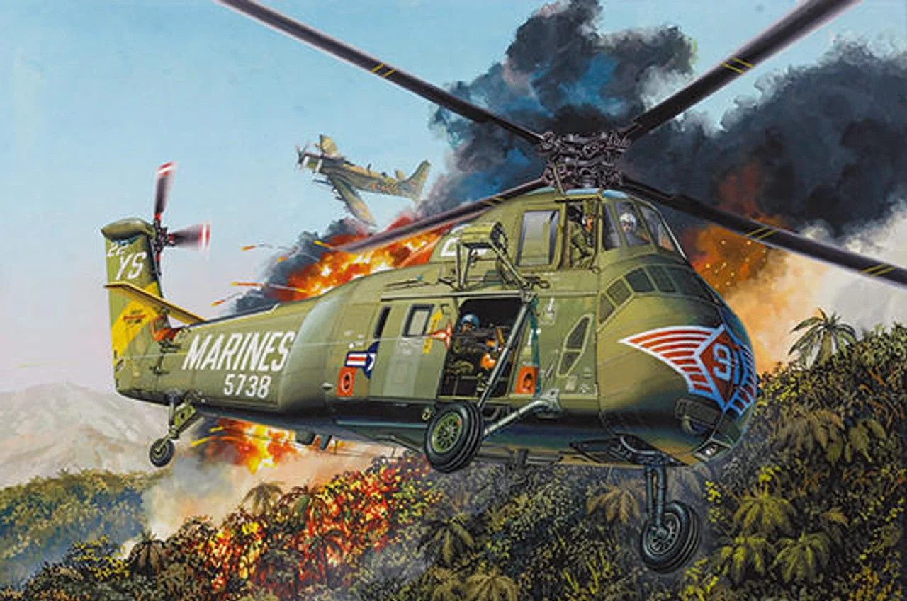 Trumpeter 1/48 Trumpeter H34 US Marines Helicopter (Formerly Gallery Models)