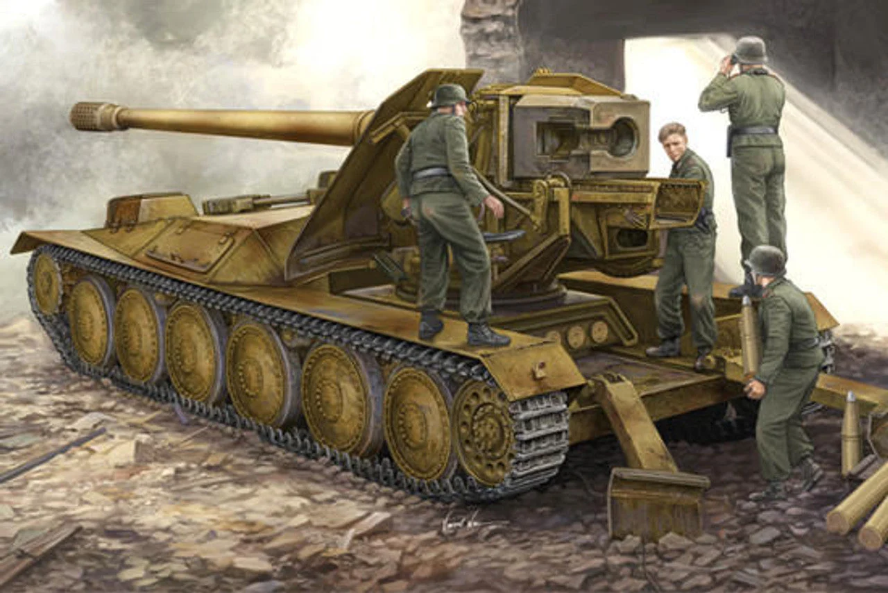 Trumpeter 1/35 Trumpeter German Krupp 1 12.8cm PaK 44 Waffentrager Weapons Carrier