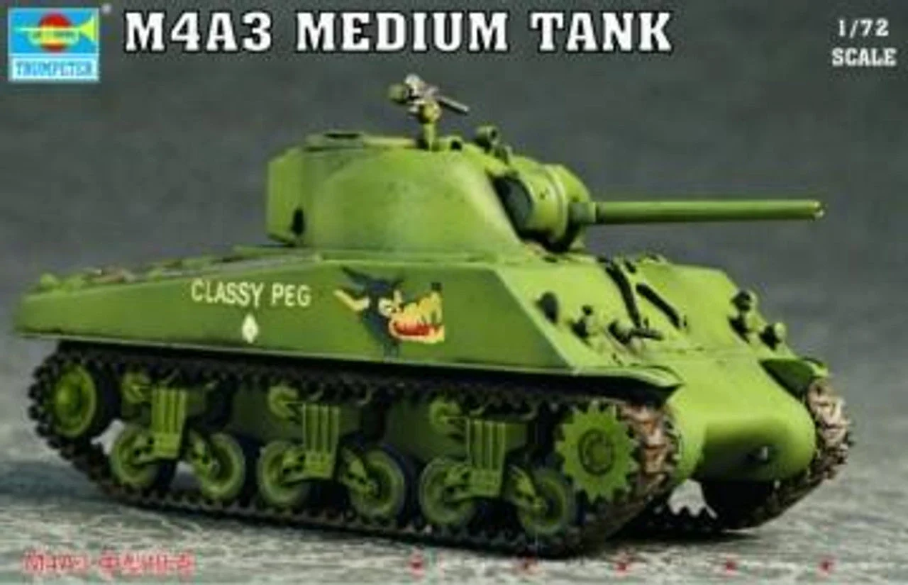Trumpeter 1/72 Trumpeter US M4A3 Tank