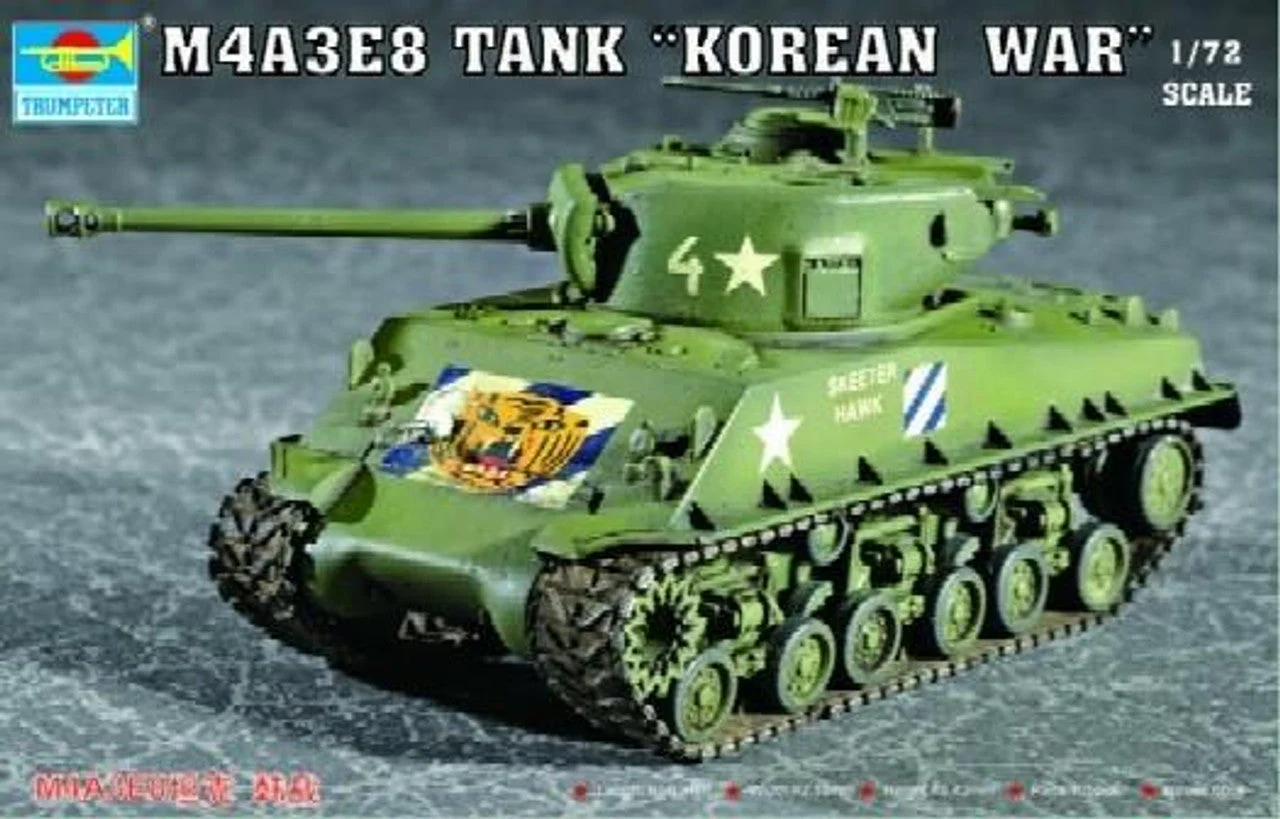 Trumpeter 1/72 Trumpeter M4A3E8 Tank w/T80 Tracks