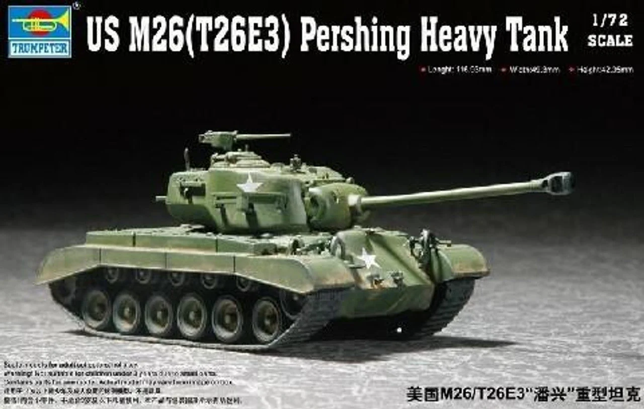 Trumpeter 1/72 Trumpeter US M26 (T26E3) Pershing Heavy Tank