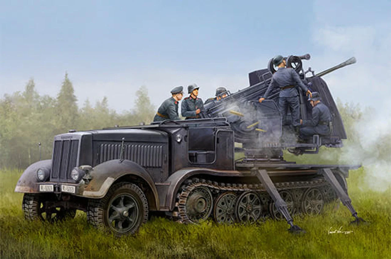 Trumpeter 1/35 Trumpeter German 5cm FLAK 41auf Selbstfahrlafette (Sd.Kfz.7/2)
